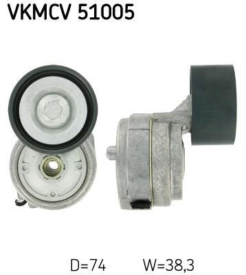 Rolo tensor da correia trapezoidal estriada SKF ref. VKMCV 51005